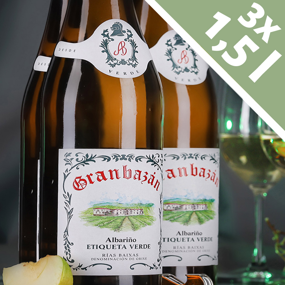 3er-Paket Albariño 2024 Etiqueta Verde Magnum