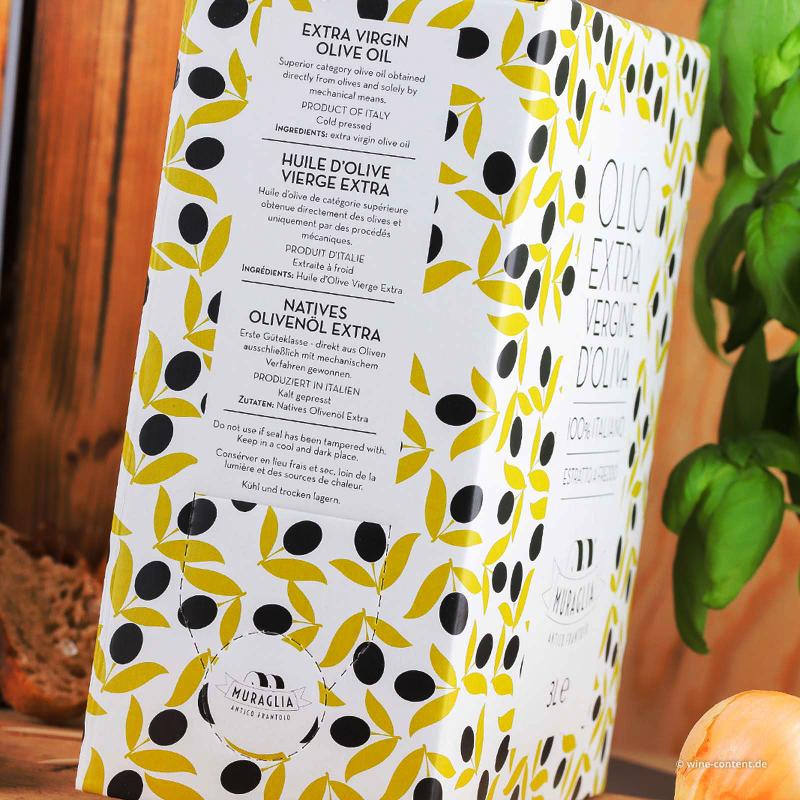 Vorbestellung 3 L Olivenöl Extra Vergine 2024 Fruttato Medio Bag in Box