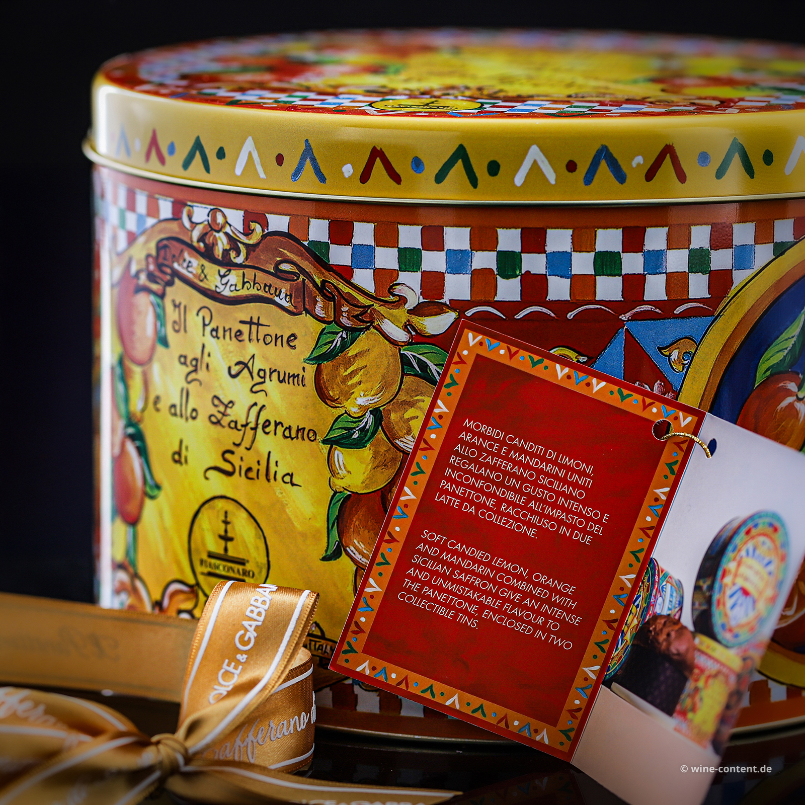 1x Panettone mit sizilianischen Pistazien & 1x mit Zitrusfrüchten und Safran