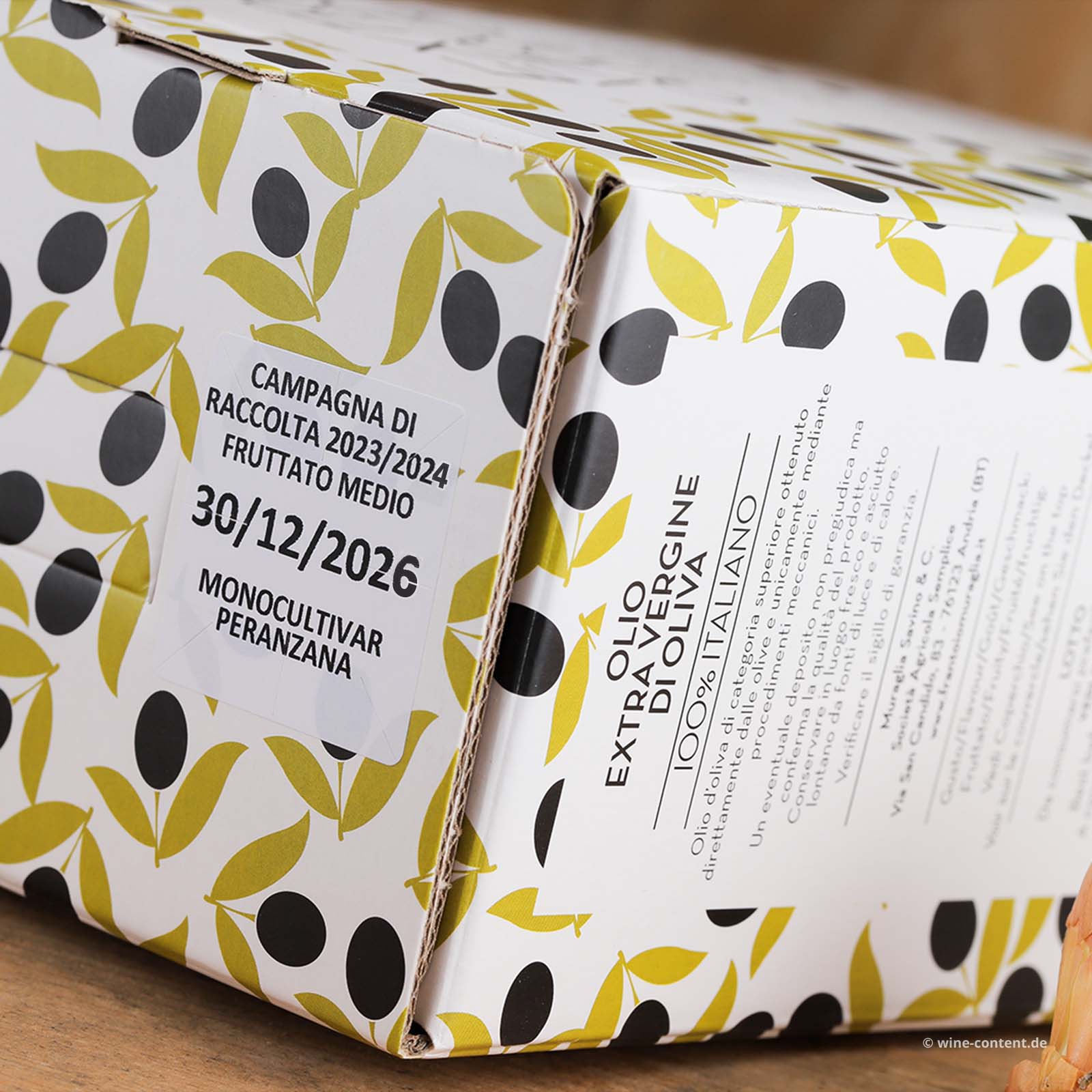 Vorbestellung 3 L Olivenöl Extra Vergine 2024 Fruttato Medio Bag in Box