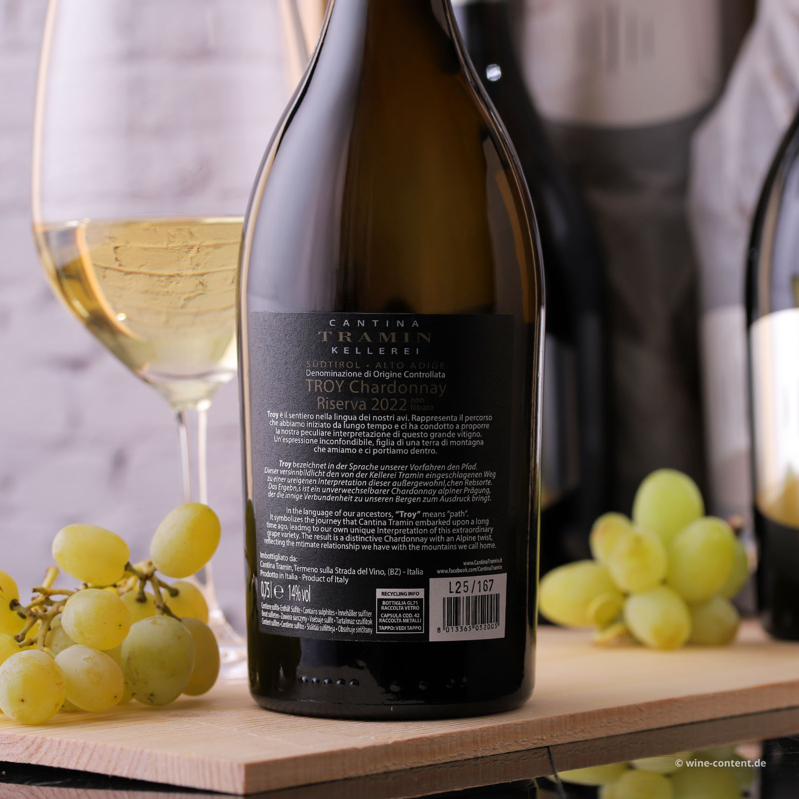 6er-Holzkiste Chardonnay Riserva 2022 Troy